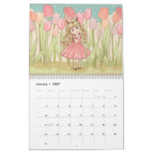 Cute Kawaii chibi filles Calendriers (Jan 2027)