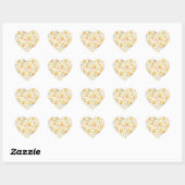 Cute Kawaii Chick Picnic Pattern | Pastel Spring Hart Sticker (Vel)