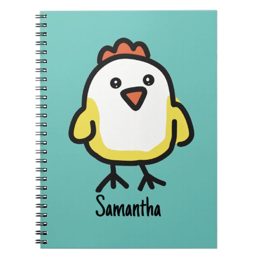 Cute Kawaii Chicken Chick Notitieboek (Voorkant)