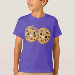 Cute Kawaii Chocolate Chip Cookie Couple T-shirt