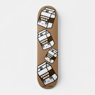 Cute Kawaii Chocolate Milk Sweet Dairy Design Girl Skateboard
