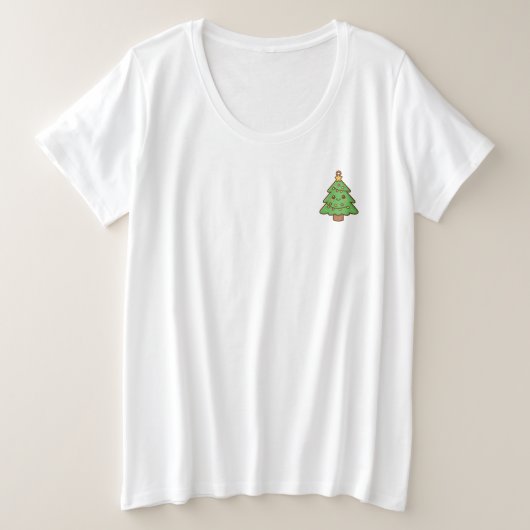 Cute Kawaii Christmas Tree Shirt • Cute Holiday Gi (Design voorkant)