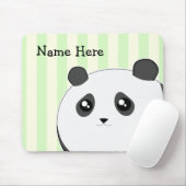 Cute Kawaii chubby panda beer Muismat (Met muis)