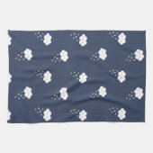 Cute Kawaii Cloud Motif Serviette de cuisine (Horizontal)