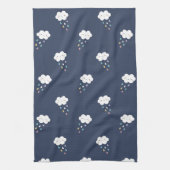 Cute Kawaii Cloud Motif Serviette de cuisine (Vertical)