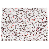 Cute Kawaii Clouds Groot Cadeauzakje (Achterkant)