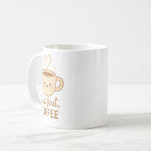 Cute Kawaii Coffee Mug | But First, Coffee | Smile (Devant gauche)