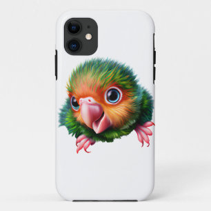 Cute Kawaii Colorful Baby Parrot iPhone 11 Hoesje