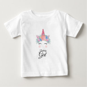 Cute Kawaii Colorful Rainbow Unicorn Birthday Girl