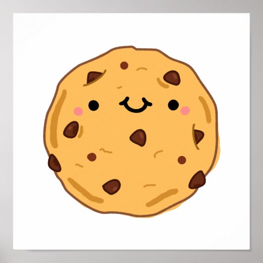 Cute Kawaii Cookie Poster (Voorkant)