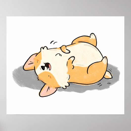 Cute Kawaii Corgi Dog Poster (Voorkant)