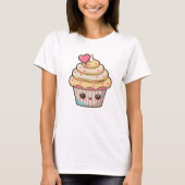 Cute Kawaii Cupcake T-shirt (Voorkant)