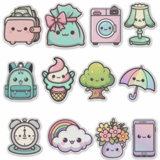 Cute Kawaii Dagelijkse Stickerbundel – Schattig Le Sticker