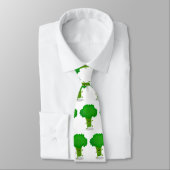 Cute kawaii dansende broccoli cartoon illustratie stropdas (Gebonden)