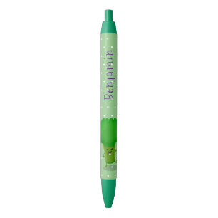 Cute kawaii dansende broccoli cartoon illustratie zwarte inkt pen