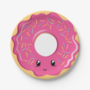 Cute Kawaii donut party bord