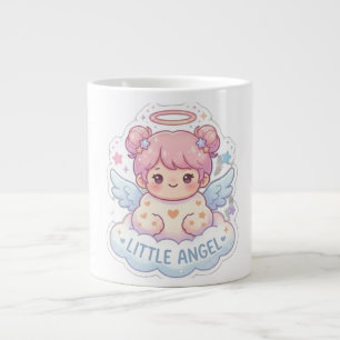 Cute Kawaii Engel Chibi Meisje Koffiemok Extra Grote Beker