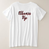 Cute Kawaii Feuille d'érable | Elbows Up Canada (Design dos)