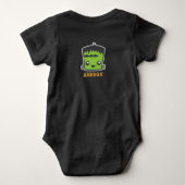Cute Kawaii Frankenstein Monster Halloween Costume Romper (Achterkant)