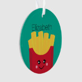 Cute Kawaii Fries de France avec un nom personnali (devant)