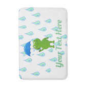 Cute Kawaii Frog and Rain Badmat (Voorkant Verticaal)