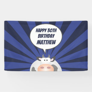 Cute Kawaii Funny Cartoon Koe Happy 30th Birthday Spandoek