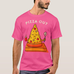 Cute Kawaii Funny Pun Peace Pizza uit Lotus Zen Yo T-shirt