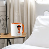 Cute kawaii garnalen mok van zeevruchten