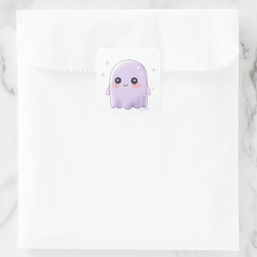 Cute Kawaii Ghost Sticker | Halloween Aesthetic (Sac)
