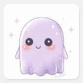 Cute Kawaii Ghost Sticker | Halloween Aesthetic (Devant)