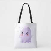 Cute Kawaii Ghost Tote Bag | Aesthetic Halloween  (Devant)