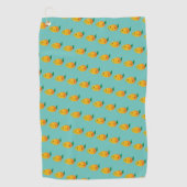 Cute Kawaii glimlachend Mango Pattern Golfhanddoek (Voorkant)