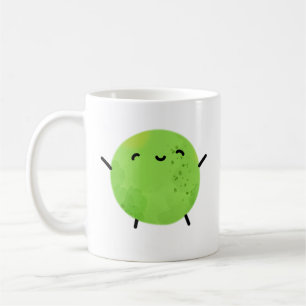 Cute Kawaii Green Pea Koffiemok