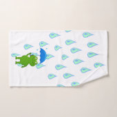 Cute Kawaii Grenouille et pluie (Serviette à main)