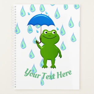 Cute Kawaii Grenouille et pluie