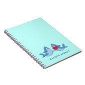 Cute Kawaii Haaienotitieboek voor Kinderen Notitieboek (Rechterzijde)