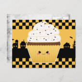 Cute Kawaii Halloween cupcake Briefkaart (Voorkant / Achterkant)