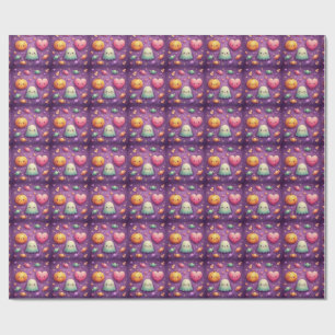 Cute Kawaii Halloween Inpakpapier
