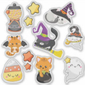 Cute Kawaii Halloween Stickers (Voorkant)