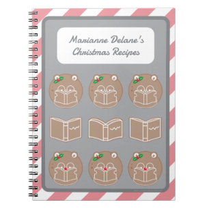 Cute Kawaii Hamster Bolover Carnet de Noël