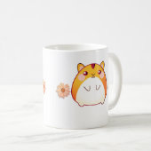 Cute Kawaii Hamster Custom Koffiemok (Voorkant rechts)