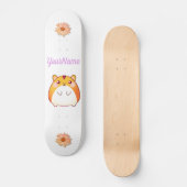 Cute Kawaii Hamster Custom Skateboard (Voorkant)