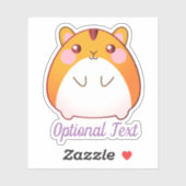 Cute Kawaii Hamster Custom Sticker (Vel)