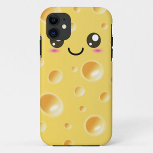 Cute Kawaii Happy Cheese iPhone 11 Hoesje