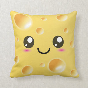 Cute Kawaii Happy Cheese Kussen
