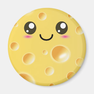 Cute Kawaii Happy Cheese Magneet