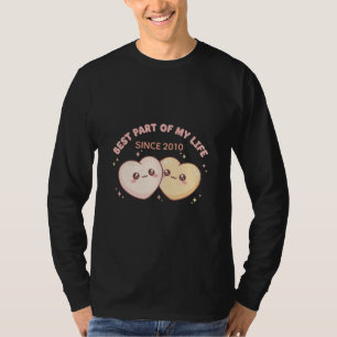 Cute Kawaii Hartjes Koppel Beste Deel Van Mijn L T-shirt