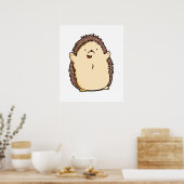 Cute Kawaii Hedegel Poster (Keuken)