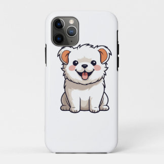 Cute Kawaii Hond Vinyl Sticker - Schattige Cartoon iPhone 11 Pro Hoesje