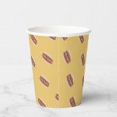 Cute Kawaii Hot Dog Pattern Papieren Bekers (Rechts)